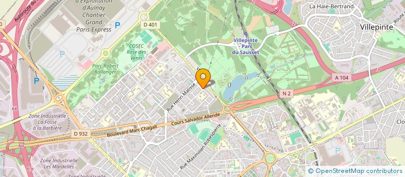 localisation de l'entreprise ASSOCIATION DES PARENTS D'ELEVES DE LA ROSE DES VENTS à AULNAY-SOUS-BOIS