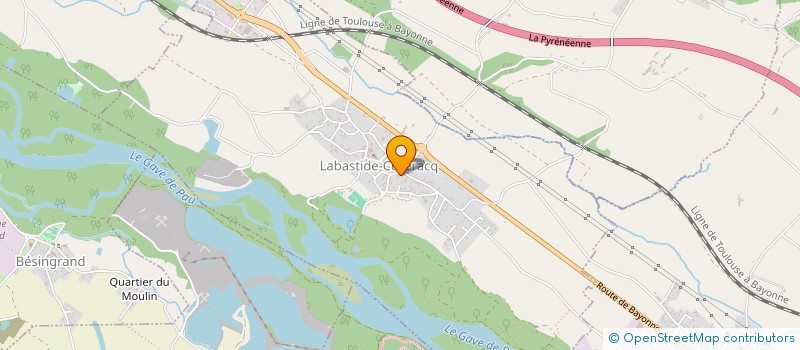 localisation de l'entreprise ASSOCIATION DES PARENTS D'ELEVES DE LABASTIDE-CEZERACQ ET LABASTIDE-MONREJEAU DITE 'LAS MURALHETAS'  LABASTIDE-CEZERACQ