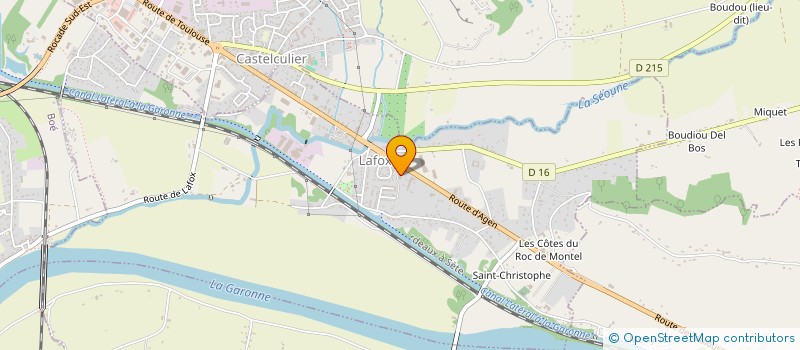 localisation de l'entreprise ASSOCIATION DES PARENTS D'ELEVES DE LAFOX (APE DE LAFOX)  LAFOX