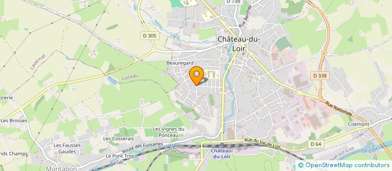 localisation de l'entreprise ASSOCIATION DES PARENTS D ELEVES DE LECOLE DE BEAUREGARD  MONTVAL-SUR-LOIR