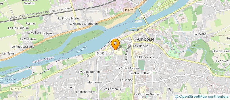 localisation de l'entreprise ASSOCIATION DES PARENTS D ELEVES DE LENSEIGNEMENT LIBRE DU GROUPE SCOLAIRE SAINTE CLOTILDE SAINT JOSEPH  AMBOISE