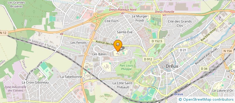 localisation de l'entreprise ASSOCIATION DES PARENTS D ELEVES DE LOUIS ARMAND à DREUX
