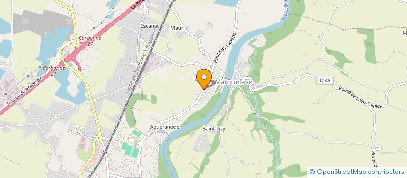 localisation de l'entreprise ASSOCIATION DES PARENTS D'ELEVES DE MARQUEFAVE ET LACAUGNE  MARQUEFAVE