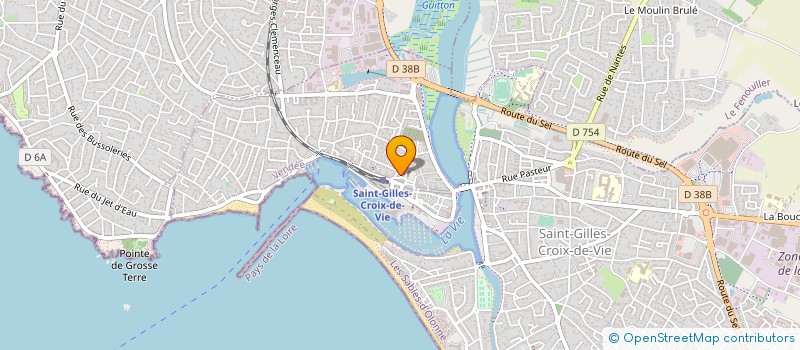 localisation de l'entreprise ASSOCIATION DES PARENTS D ELEVES DE MATERNELLE ET DE PRIMAIRE DE L ECOLE SAINTE CROIX à SAINT-GILLES-CROIX-DE-VIE