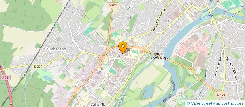 localisation de l'entreprise ASSOCIATION DES PARENTS D'ELEVES DE MESNILS PASTEUR à DOLE