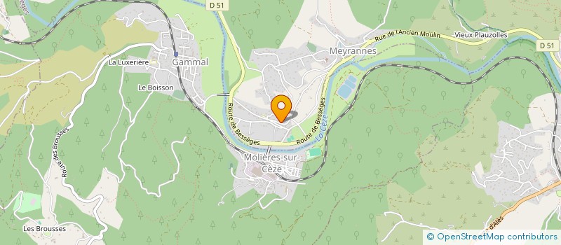 localisation de l'entreprise ASSOCIATION DES PARENTS D'ELEVES DE MEYRANNES  MEYRANNES