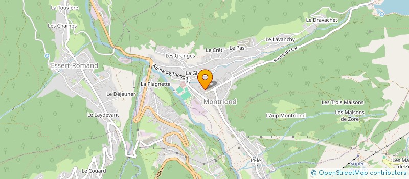 localisation de l'entreprise ASSOCIATION DES PARENTS D'ELEVES DE MONTRIOND à MONTRIOND