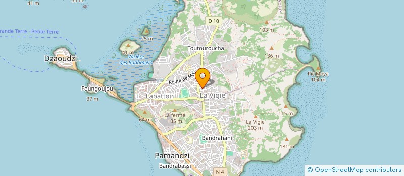 localisation de l'entreprise ASSOCIATION DES PARENTS D'ELEVES DE PAMANDZI 2 à PAMANDZI