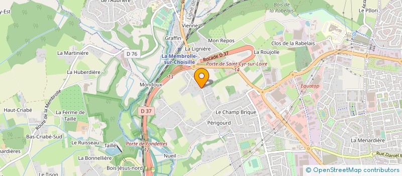 localisation de l'entreprise ASSOCIATION DES PARENTS D'ELEVES DE PERIGOURD  SAINT-CYR-SUR-LOIRE