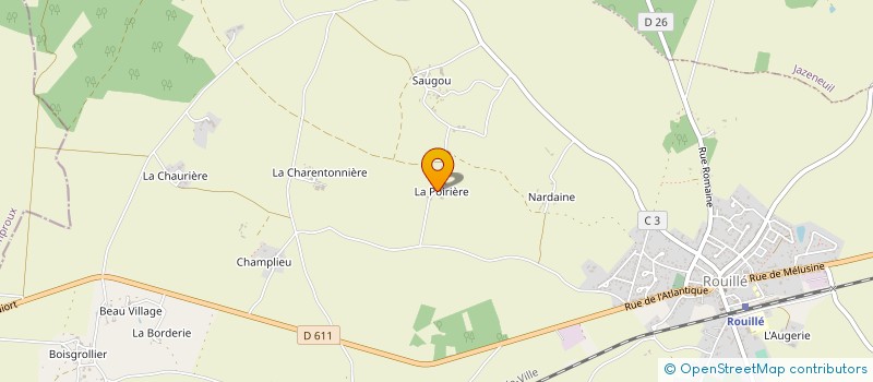 localisation de l'entreprise ASSOCIATION DES PARENTS D'ELEVES DE ROUILLE  ROUILLE