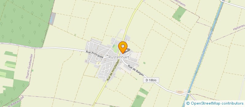 localisation de l'entreprise ASSOCIATION DES PARENTS D'ELEVES DE RUSTENHART  RUSTENHART