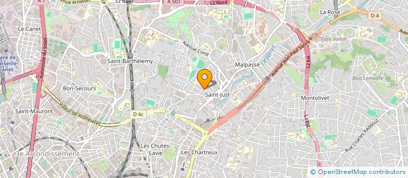 localisation de l'entreprise ASSOCIATION DES PARENTS D ELEVES DE SAINT JUST CENTRE à MARSEILLE