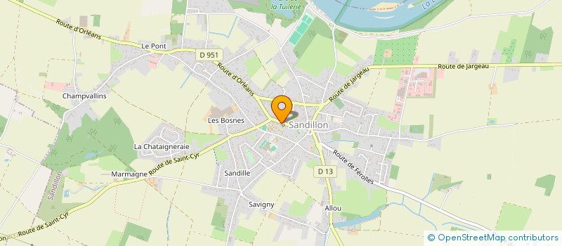 localisation de l'entreprise ASSOCIATION DES PARENTS D'ELEVES DE SANDILLON à SANDILLON