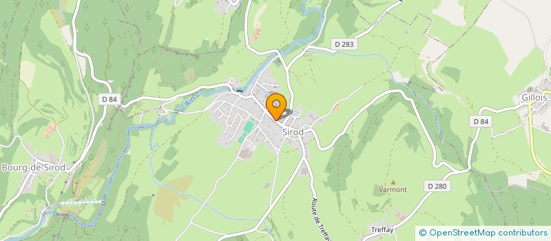 localisation de l'entreprise ASSOCIATION DES PARENTS D ELEVES DE SIROD  SIROD