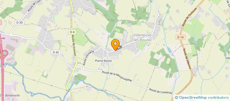 localisation de l'entreprise ASSOCIATION DES PARENTS D'ELEVES DE VILLENEUVE-LES-BOULOC  VILLENEUVE-LES-BOULOC