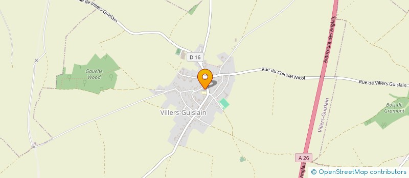 localisation de l'entreprise ASSOCIATION DES PARENTS D'ELEVES DE VILLERS GUISLAIN  VILLERS-GUISLAIN