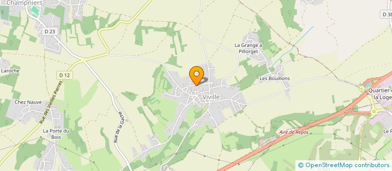 localisation de l'entreprise ASSOCIATION DES PARENTS D'ELEVES DE VIVILLE  CHAMPNIERS