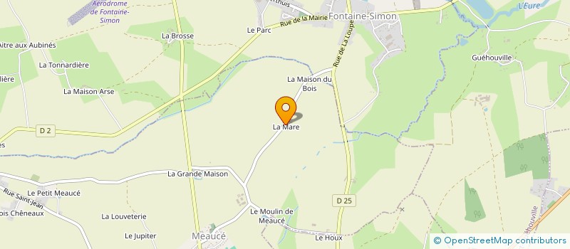 localisation de l'entreprise ASSOCIATION DES PARENTS D'ELEVES DES 3 VILLAGES à MEAUCE