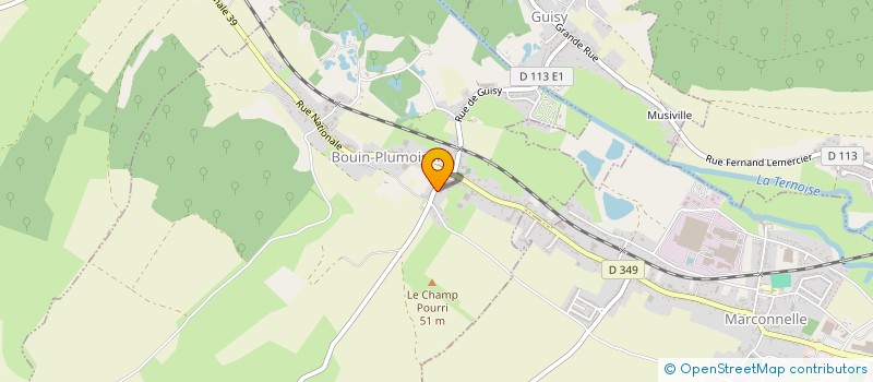 localisation de l'entreprise ASSOCIATION DES PARENTS D'ELEVES DES 4 MOMES  BOUIN-PLUMOISON