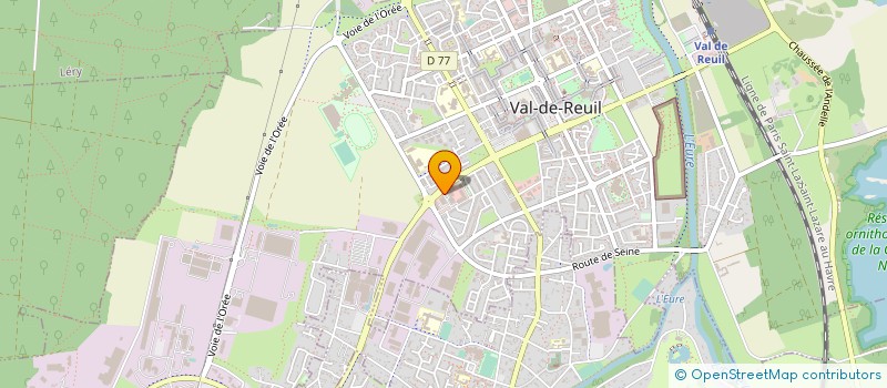 localisation de l'entreprise ASSOCIATION DES PARENTS D'ELEVES DES CERFS-VOLANTS  VAL-DE-REUIL