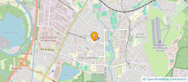 localisation de l'entreprise ASSOCIATION DES PARENTS D'ELEVES DES ECOLES D'APPLICATION DE LA MEINAU à STRASBOURG