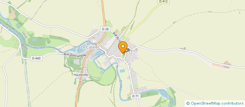 localisation de l'entreprise ASSOCIATION DES PARENTS D'ELEVES DES ECOLES DE GOUY ET DU CATELET à GOUY