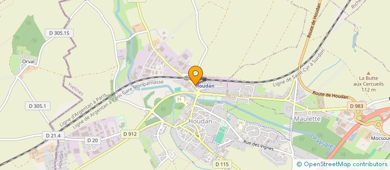 localisation de l'entreprise ASSOCIATION DES PARENTS D'ELEVES DES ECOLES DE HOUDAN  HOUDAN