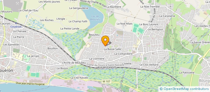 localisation de l'entreprise ASSOCIATION DES PARENTS D ELEVES DES ECOLES DE LA METAIRIE à COUERON