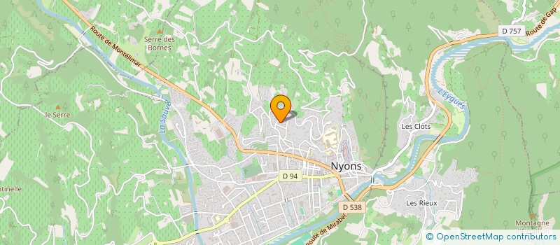 localisation de l'entreprise ASSOCIATION DES PARENTS D'ELEVES DES ECOLES DE MEYNE  NYONS