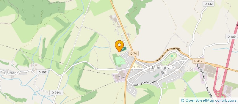 localisation de l'entreprise ASSOCIATION DES PARENTS D'ELEVES DES ECOLES DE MONTIGNY-LE-ROI  VAL-DE-MEUSE