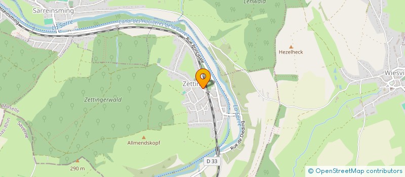 localisation de l'entreprise ASSOCIATION DES PARENTS D'ELEVES DES ECOLES DE SARREINSMING  SARREINSMING