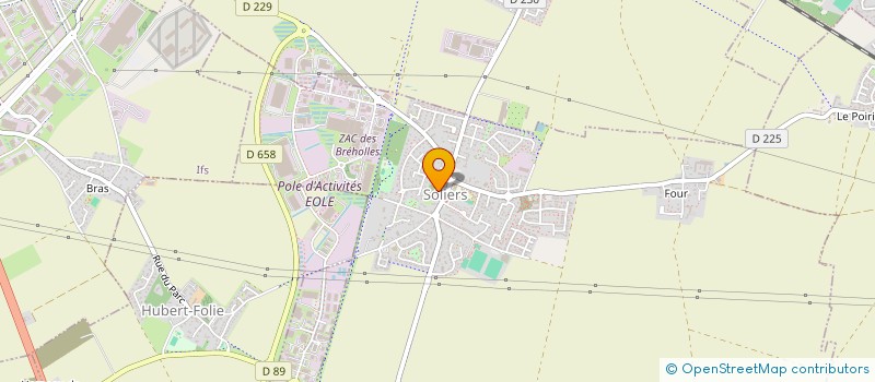 localisation de l'entreprise ASSOCIATION DES PARENTS D'ELEVES DES ECOLES DE SOLIERS ET GRENTHEVILLE  SOLIERS