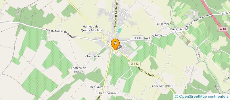 localisation de l'entreprise ASSOCIATION DES PARENTS D'ELEVES DES ECOLES DE TESSON ET RIOUX  TESSON