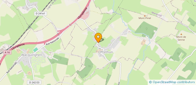 localisation de l'entreprise ASSOCIATION DES PARENTS D'ELEVES DES ECOLES DES MONTS ET VALLONS BOCAGERS  OFFRETHUN