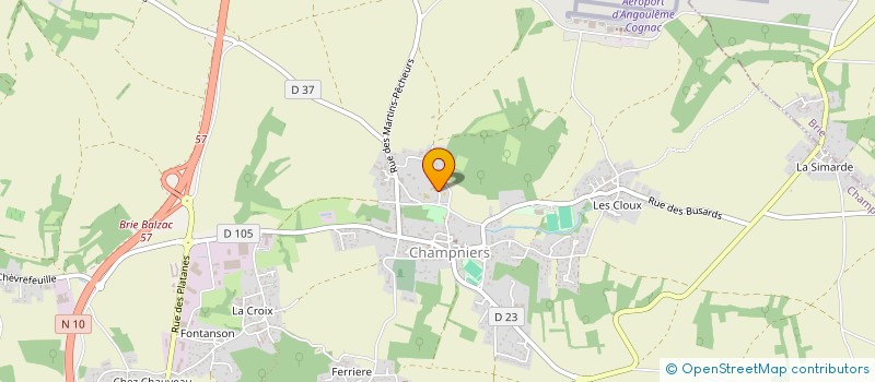 localisation de l'entreprise ASSOCIATION DES PARENTS D'ELEVES DES ECOLES DU BOURG DE CHAMPNIERS  CHAMPNIERS