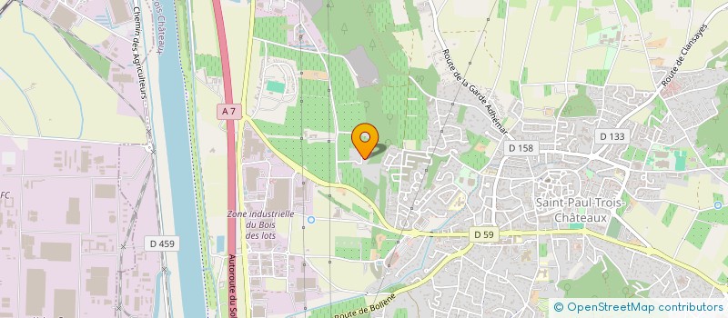 localisation de l'entreprise ASSOCIATION DES PARENTS D'ELEVES DES ECOLES GERMAINE GONY ET PLEIN SOLEIL SP3C  SAINT-PAUL-TROIS-CHATEAUX