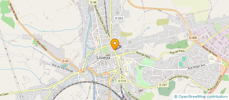 localisation de l'entreprise ASSOCIATION DES PARENTS D ELEVES DES ECOLES GUIZOT à LISIEUX