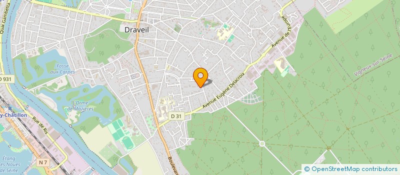 localisation de l'entreprise ASSOCIATION DES PARENTS D'ELEVES DES ECOLES HERRIOT ET ROUVRES à DRAVEIL