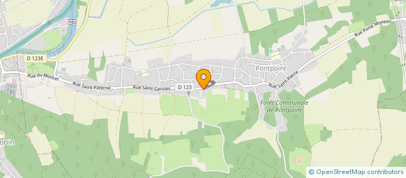 localisation de l'entreprise ASSOCIATION DES PARENTS D'ELEVES DES ECOLES JEAN ROSTAND ET RENE LHERMITE DE PONTPOINT  PONTPOINT