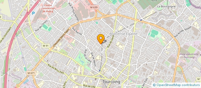 localisation de l'entreprise ASSOCIATION DES PARENTS D'ELEVES DES ECOLES LA FONTAINE à TOURCOING
