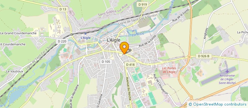 localisation de l'entreprise ASSOCIATION DES PARENTS D'ELEVES DES ECOLES LIBRES DE L'ENSEMBLE SCOLAIRE ST JEAN-FOCH à L'AIGLE