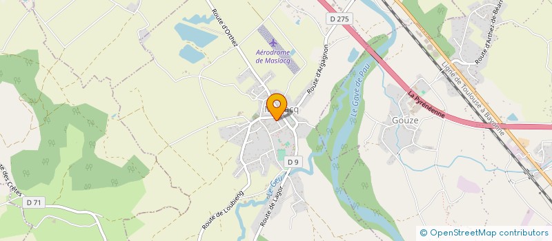 localisation de l'entreprise ASSOCIATION DES PARENTS D'ELEVES DES ECOLES LIBRES DE MASLACQ  MASLACQ