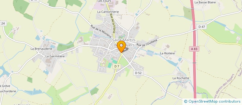 localisation de l'entreprise ASSOCIATION DES PARENTS D'ELEVES DES ECOLES LIBRES DE SAINT MARTIN DES NOYERS  SAINT-MARTIN-DES-NOYERS