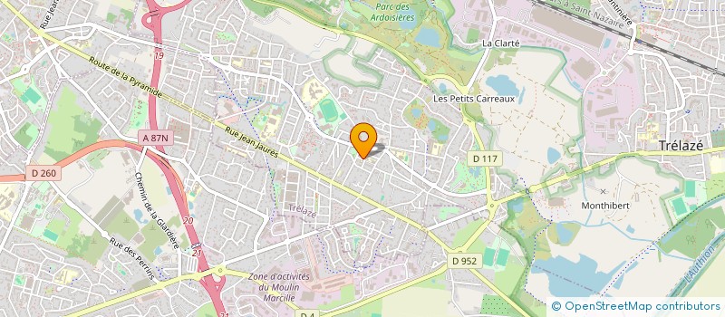 localisation de l'entreprise ASSOCIATION DES PARENTS D'ELEVES DES ECOLES LIBRES DE TRELAZE BEL- AIR  TRELAZE