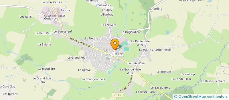 localisation de l'entreprise ASSOCIATION DES PARENTS D'ELEVES DES ECOLES LIBRES DU VAL D'IZE  VAL-D'IZE