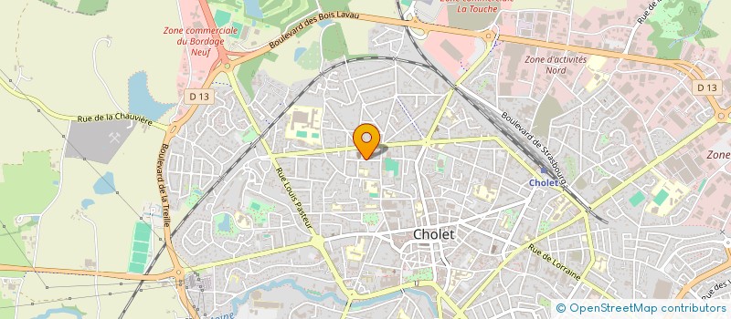 localisation de l'entreprise ASSOCIATION DES PARENTS D'ELEVES DES ECOLES LIBRES SAINT JEAN-SAINTE FAMILLE à CHOLET