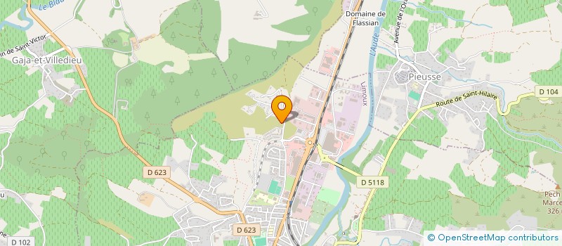 localisation de l'entreprise ASSOCIATION  DES PARENTS D'ELEVES DES ECOLES LOUIS PASTEUR ET MARCEL PAGNOL  LIMOUX