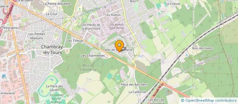 localisation de l'entreprise ASSOCIATION DES PARENTS D'ELEVES DES ECOLES MARYSE BASTIE ET PAUL LOUIS COURIER DE CHAMBRAY-LES-TOURS  CHAMBRAY-LES-TOURS