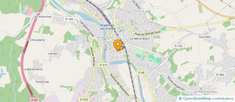 localisation de l'entreprise ASSOCIATION DES PARENTS D'ELEVES DES ECOLES MATERNELLE ET ELEMENTAIRE PAUL BERT à ARGENTON-SUR-CREUSE