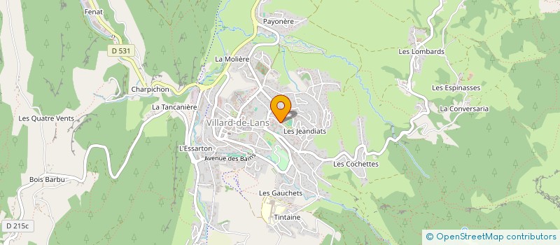 localisation de l'entreprise ASSOCIATION DES PARENTS D'ELEVES DES ECOLES MATERNELLES ET PRIMAIRES DE VILLARD-DE-LANS  VILLARD-DE-LANS